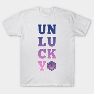 Unlucky dice - pink and blue T-Shirt